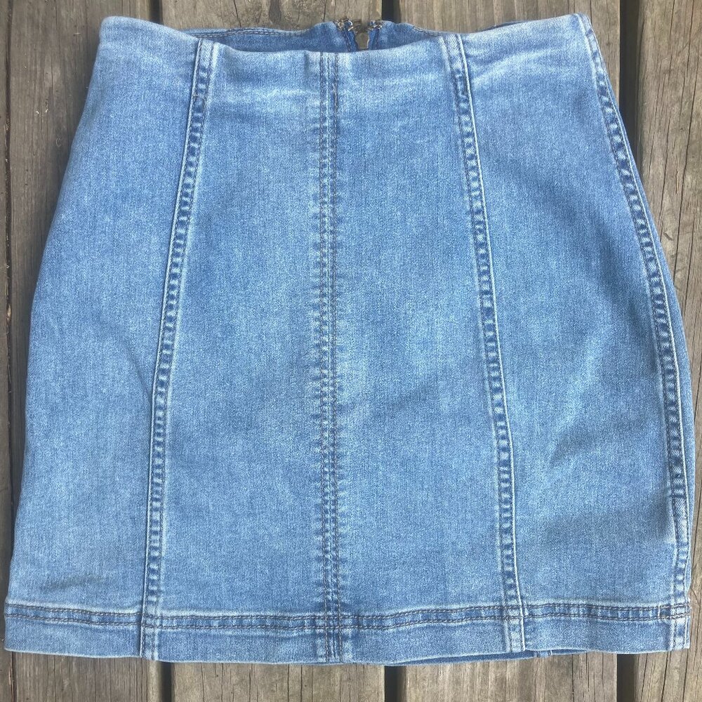 Free People Denim Mini Skirt